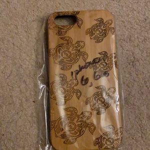 Brand new in packaging wooden Hawaiian turtle case